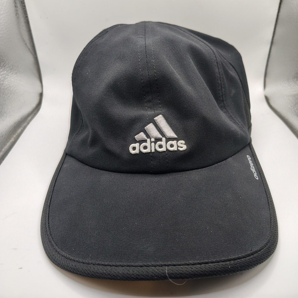 Adidas Adizero Climacool Running Hat Mens Black Adjustable Performance Cap
